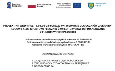 LKS „Łucznik-Żywiec” uzyskał dofinansowanie z funduszy europejskich